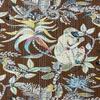 Handmade Pure Cotton Brown Color Kantha Quilt, Traditional Look Bed Spread, Bed Cover, Kantha Gudri (Queen Size 90" x 108") view 4