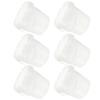 Alipis 6-Pack Food-Grade Ice Storage Bucket Lids Reusable Plastic Containers for Home Hotel Restaurant Dessert Shop view 1