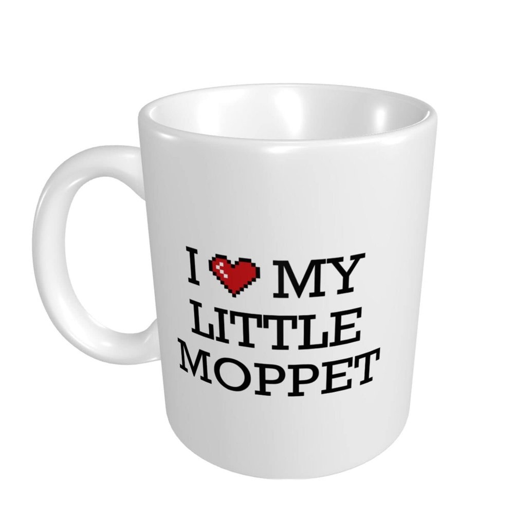 Abipuir Coffee Mugs Funny I Love My Little Moppet Mug Funny Coffee Mug For Men Funny Coffe Mug
