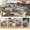 Abstract Marble Geometry Tablecloth Rectangle Table Cloths 60 x 84, Waterproof Tablecloth Wrinkle Free Table Cloth Table Cover for Outdoor Indoor Kitchen Dinning Tabletop Ombre Blue Brown Modern Art view 4