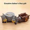 VIXPET Donkey Decoration Storage Box, Resin Craft Father's Day Birthday Christmas Office Furniture Home Decoration-B view 3