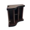 REPYL Creative Wood Board Remote Control Storage Box Phone Knife Pen Coffee Table Stand Desktop Board Storage Box Brown view 3