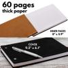 Wedding Guest Book, Personalized Leather Guest Book for Bride & Groom | White | Customized Signing, Registry Book for Visitors, Bridal Shower, Party - 60 Pages - D8 view 4