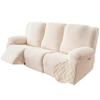 Genina Recliner Sofa Cover Stretch Couch Covers, Sofa Slipcover for Reclining Couch Thick Jacquard Furniture Protector Washable (Beige, 3 Seat) view 1