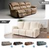Genina Recliner Sofa Cover Stretch Couch Covers, Sofa Slipcover for Reclining Couch Thick Jacquard Furniture Protector Washable (Beige, 3 Seat) view 4