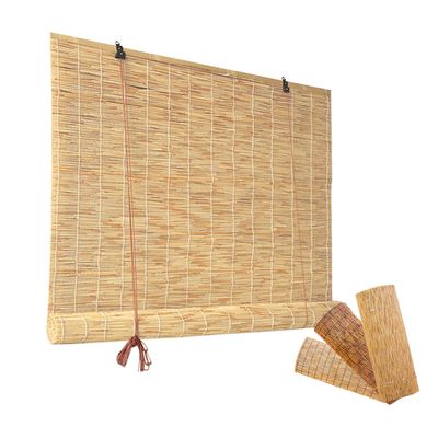 Bamboo Blinds for Outdoor Patio Roll up Bamboo Shades Blinds for Windows, Outside Bamboo Blinds for Porch to Block Sun with Hook Mounts