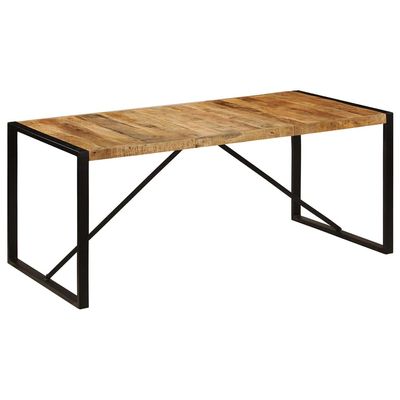 BUKSCYJS Kitchen Table,Multifunctional Dining Room Table,Dining Table,Easily Assembled,Suitable for Living Room,Lounge,Office,Meeting Room 70.9"x35.4"x29.5" Solid Mango Wood