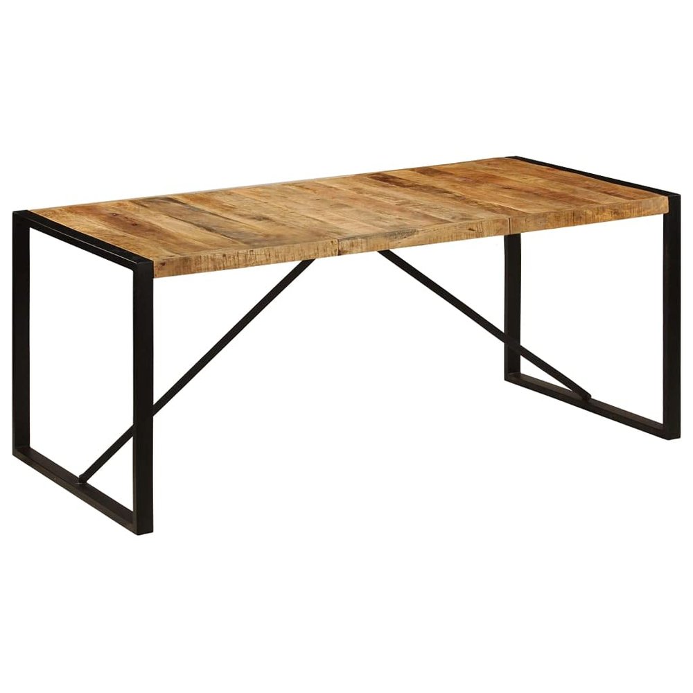 BUKSCYJS Kitchen Table,Multifunctional Dining Room Table,Dining Table,Easily Assembled,Suitable for Living Room,Lounge,Office,Meeting Room 70.9"x35.4"x29.5" Solid Mango Wood