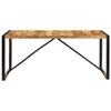 BUKSCYJS Kitchen Table,Multifunctional Dining Room Table,Dining Table,Easily Assembled,Suitable for Living Room,Lounge,Office,Meeting Room 70.9"x35.4"x29.5" Solid Mango Wood view 3