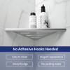 Bernkot 8'' Corner Shower Shelf 2PCS, 304 Stainless Steel Recessed Bathroom Shelves for Tiled Wall, Grout in Shelf (8'', Silver) view 2