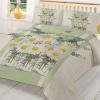 Bedding Duvet Covers Set 3 Piece Set, Vintage White Daisy Vase Queen Vintage White Daisy Vase Duvet Cover and 2 Pillow Cases Set, Ultra Soft and Breathable, All Season Microfiber Reversible Bedding view 1