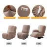 Genina Recliner Cover Stretch Couch Covers, Sofa slipcover for Reclining Couch Thick Jacquard Furniture Protector Washable (Taupe, 3 Seat) view 3