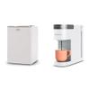 BLACK+DECKER BCRK25W Compact Refrigerator Energy Star Single Door Mini Fridge with Freezer, 2.5 Cubic Ft., White & Keurig K- Slim Single Serve K-Cup Pod Coffee Maker, Multistream Technology, White view 1