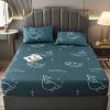 FCLDESHOP Fitted Bottom Sheet,Thick Brushed Washed Cotton Waterproof Fitted Sheet, Kids Bedroom Waterproof Urine Non-Slip Mattress Protector,Dolphin,180 * 200cm (1pcs) view 1