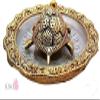 somi gift Vastu Feng Shui Tortoise/Kachua/Turtle with Plate for Goodluck and Career Showpiece for Home & Office Table (Metal Feng Shui Glass Plate Gold) view 3