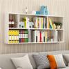 KWOKING 6"/8" W Modern Wooden Bookcase Wall-Mounted Bookshelf with Shelves Wall Bookshelf Rack Shelf Wall Bookcase Hanging Cabinet Children's Storage Display Rack White 59.1" L x 7.9" W x 25.6" H view 1