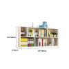 KWOKING 6"/8" W Modern Wooden Bookcase Wall-Mounted Bookshelf with Shelves Wall Bookshelf Rack Shelf Wall Bookcase Hanging Cabinet Children's Storage Display Rack White 59.1" L x 7.9" W x 25.6" H view 2