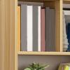 KWOKING 6"/8" W Modern Wooden Bookcase Wall-Mounted Bookshelf with Shelves Wall Bookshelf Rack Shelf Wall Bookcase Hanging Cabinet Children's Storage Display Rack White 59.1" L x 7.9" W x 25.6" H view 3