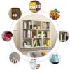 KWOKING 6"/8" W Modern Wooden Bookcase Wall-Mounted Bookshelf with Shelves Wall Bookshelf Rack Shelf Wall Bookcase Hanging Cabinet Children's Storage Display Rack White 59.1" L x 7.9" W x 25.6" H view 4