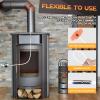 Cleancraft 20 Feet Chimney Sweep Kit, Chimney Cleaning Kit with 6 Flexible White Chimney Rods, Rotary Chimney Cleaning System Driven by Drill for Sweeping Fireplace, Chimney Cleaners with Strong Brush view 4