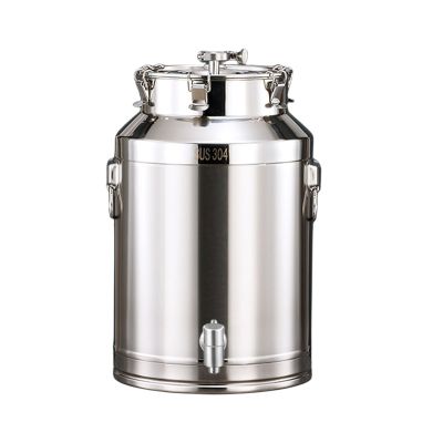 RGWYGCG Stainless Steel Fermenter,Brewing Equipment Stainless Steel Fermenter with Airlock, Fermenting Bucket for Your Beer,for Food Storage/Wine Fermentation,25 * 36CM/15L