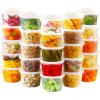 AOZITA 32 Sets 16 oz Plastic Deli Food Containers With Lids, Airtight Food Storage Containers, Freezer/Dishwasher/Microwave Safe, Soup Containers For Takeout Meal Prep Storage view 1