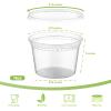 AOZITA 32 Sets 16 oz Plastic Deli Food Containers With Lids, Airtight Food Storage Containers, Freezer/Dishwasher/Microwave Safe, Soup Containers For Takeout Meal Prep Storage view 2