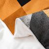 jejeloiu Orange Black White Cotton Duvet Cover Set for Girls Boys Kids King Size Geometric Comforter Cover Setative Glitter Bedding Set Luxury Abstract (No Glitter) view 4