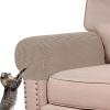 Armrest Chair Covers, Set of 2/4/6 Armrest Chair Covers Non-Slip Arm Protector Stretch Armchair Couch Anti-Scratch Furniture Slipcovers for Sofa Couches (Khaki,2PCS) view 2