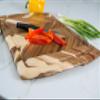 Lipper International Acacia Herringbone Cutting and Serving Board with Juice Well and Inset Handles for Chopping Meats, Fruits and Vegetables, 18" x 12" x 3/4" Thick view 4