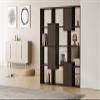Mobili Fiver, Iacopo S Bookcase with Panel Doors (63.3 x 62.3 in), Dark Walnut, Made in Italy view 2