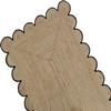 SanwariyaRugsExport Natural Jute Scalloped Rug Bohemian Rug Decor Rug Handwoven Rug Custom Rug Decorative Rug (BLK)-(3x8) view 3