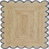 SanwariyaRugsExport Natural Jute Scalloped Rug Bohemian Rug Decor Rug Handwoven Rug Custom Rug Decorative Rug (NVBLU)-(3x8) view 1