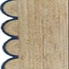 SanwariyaRugsExport Natural Jute Scalloped Rug Bohemian Rug Decor Rug Handwoven Rug Custom Rug Decorative Rug (NVBLU)-(3x8) view 4