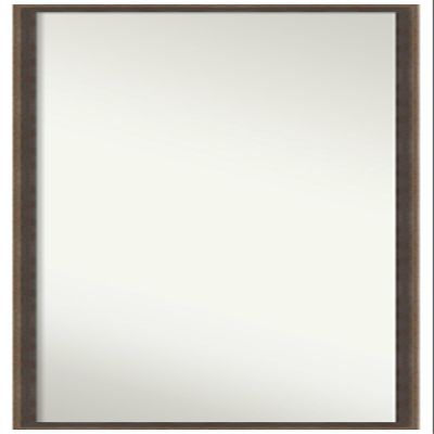 Amanti Art Brown Full Length Mirror for Door, 49x15 Hardwood Wedge Mocha Tall Wall Mirror Full Length, Mounted to Door or Closet Wall with no Visible Brackets, Modern Wood Frame, Bedroom Decor