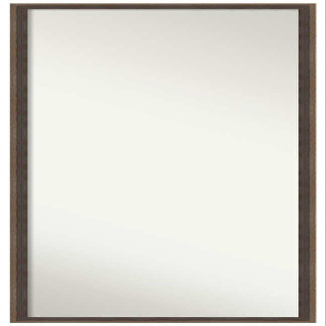 Amanti Art Brown Full Length Mirror for Door, 49x15 Hardwood Wedge Mocha Tall Wall Mirror Full Length, Mounted to Door or Closet Wall with no Visible Brackets, Modern Wood Frame, Bedroom Decor