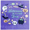 50x60 50"x60" Soft Plush Fleece Blanket Throw (Halloween is A Real Treat Purple) view 1
