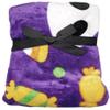 50x60 50"x60" Soft Plush Fleece Blanket Throw (Halloween is A Real Treat Purple) view 3