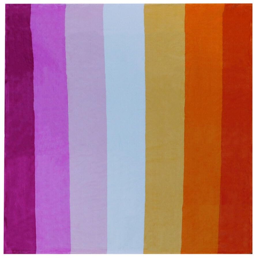 50x60 50"x60" Soft Plush Fleece Blanket Throw (Lesbian (Sunset) Pride LBGTQ)