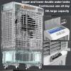 Yqyc Evaporative Air Cooler with 50L Tank, 3 Modes & Speeds, 120 Oscillation, 4 Universal Wheel, Water Cooler Fan for Indoor, Outdoor, Patio, Garage, Industrial, Commercial view 3