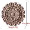 Mouldings Cabinet Furniture Decorative Wood Carving Decal Wooden Figurines Crafts Corner Appliques Frame Home Wood Carved 30 * 30Cm view 2