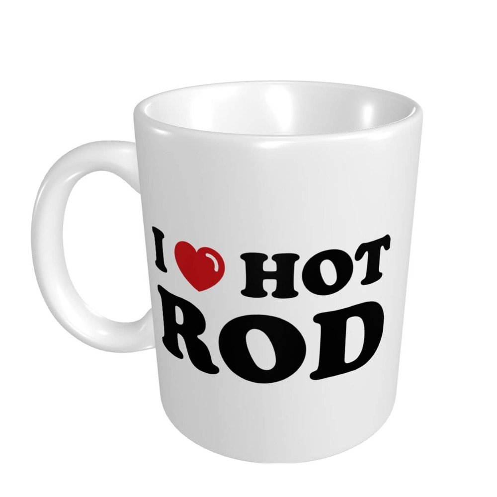 Abipuir Coffee Mugs Humorous I Love Hot Rod Mug Coffe Mug Gift Funny Coffee Mug For Men And Women