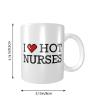 Abipuir Coffee Mugs Funny for Women I Love Hot Nurses Mug Funny Coffee Mugs for Work Cute Mug view 2