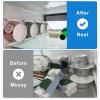 Pyhodi Yogurt Organizer, Holds Up to 4 Wide Mouth Greek and Yogurt Jars Each, Space Saving, White Plastic view 4