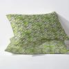 Abstract Sheets California King Size, Green Bed Sheets, Patterned Bedding Sheets & Pillowcases 4 Piece Set - Soft Microfiber Deep Pocket Fitted Sheet & Flat Sheet & 2 Pillow Cases S3-&-100 view 3