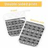 5 Pack Pot Holders, Grey Geometric Pot Holders for Kitchen with Pockets & Loops Heat Resistant Pot Holder Pad for Cooking Baking Microwave BBQ Ethnic White Modern Abstract Art Aesthetics view 2
