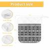 5 Pack Pot Holders, Grey Geometric Pot Holders for Kitchen with Pockets & Loops Heat Resistant Pot Holder Pad for Cooking Baking Microwave BBQ Ethnic White Modern Abstract Art Aesthetics view 3