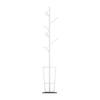 IRYZE Coat Shelf Coat Rack Stand Nordic Coat Rack Marble Base Hanger Metal Bedroom Coat Racks Creative Umbrella Shelf Floor Hanger Coat Stand Coat Holder Coat Hat Rack (Color : White Black) view 1