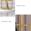 IRYZE Coat Shelf Coat Rack Stand Nordic Coat Rack Marble Base Hanger Metal Bedroom Coat Racks Creative Umbrella Shelf Floor Hanger Coat Stand Coat Holder Coat Hat Rack (Color : White Black) view 4