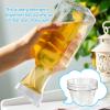 4 Pack Laundry Detergent Dispenser, 53oz Liquid Fabric Softener Dispenser,Plastic Laundry Detergent Containers with 10 PCS Label,White Lid view 4